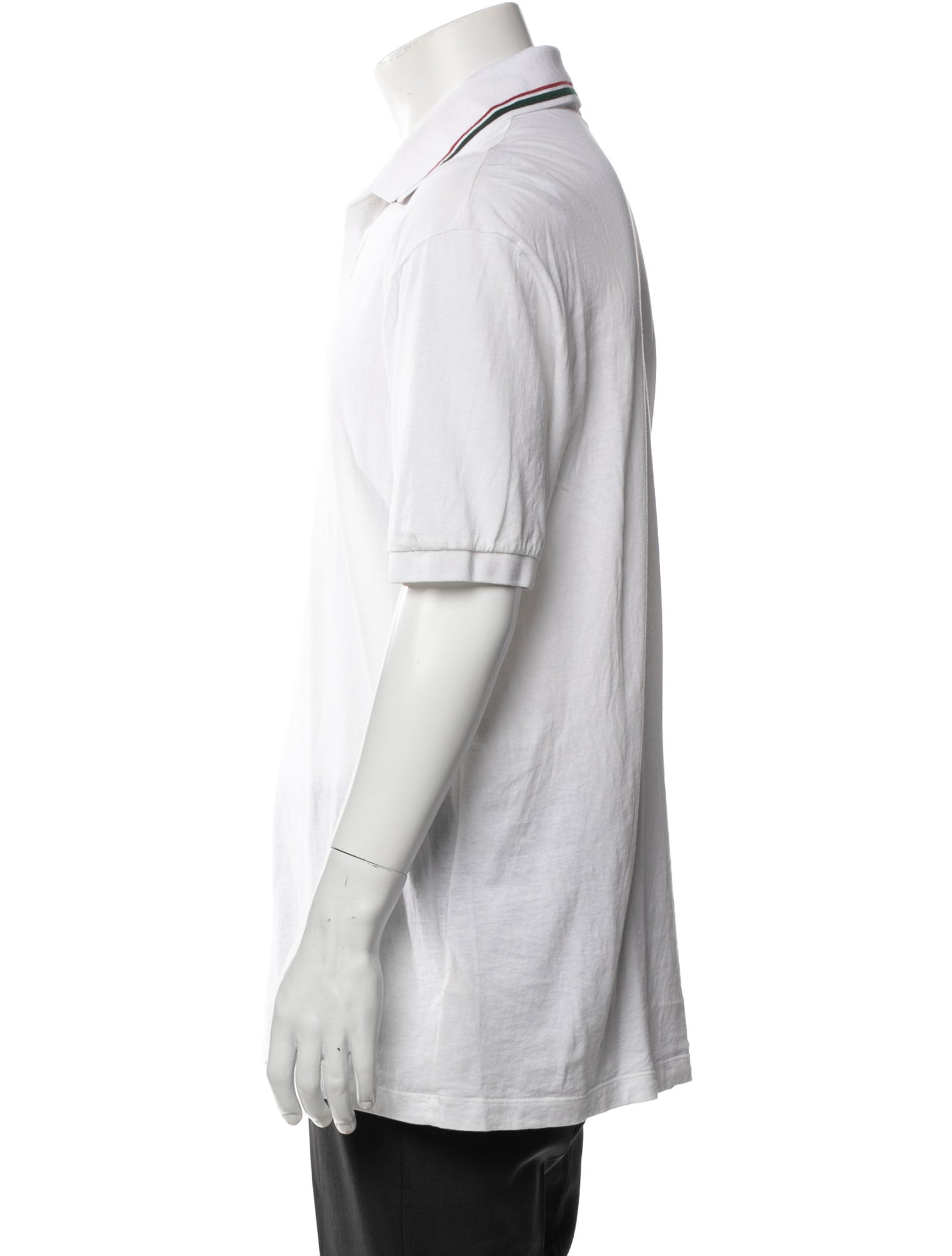 Gucci Web Accent Collar Polo Shirt